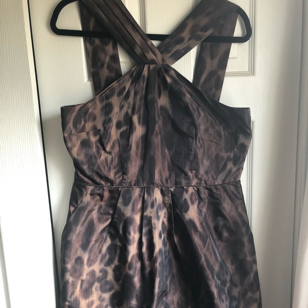 Banana Republic Animal Print Cocktail Dress